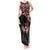 Canada Day Tank Maxi Dress Haida Maple Leaf Style Tattoo Black