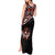 Canada Day Tank Maxi Dress Haida Maple Leaf Style Tattoo Black