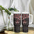 Canada Day Tumbler With Handle Haida Maple Leaf Style Tattoo Black