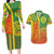 Cameroon Football Couples Matching Long Sleeve Bodycon Dress and Hawaiian Shirt Indomitable Lions Soccer - Road To Champion