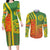 Cameroon Football Couples Matching Long Sleeve Bodycon Dress and Long Sleeve Button Shirt Indomitable Lions Soccer - Road To Champion