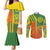 Cameroon Football Couples Matching Mermaid Dress and Long Sleeve Button Shirt Indomitable Lions Soccer - Road To Champion