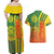 Cameroon Football Couples Matching Off Shoulder Maxi Dress and Hawaiian Shirt Indomitable Lions Soccer - Road To Champion