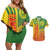 Cameroon Football Couples Matching Off Shoulder Short Dress and Hawaiian Shirt Indomitable Lions Soccer - Road To Champion