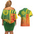 Cameroon Football Couples Matching Off Shoulder Short Dress and Hawaiian Shirt Indomitable Lions Soccer - Road To Champion