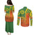 Cameroon Football Couples Matching Puletasi and Long Sleeve Button Shirt Indomitable Lions Soccer - Road To Champion