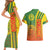 Cameroon Football Couples Matching Short Sleeve Bodycon Dress and Hawaiian Shirt Indomitable Lions Soccer - Road To Champion