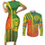 Cameroon Football Couples Matching Short Sleeve Bodycon Dress and Long Sleeve Button Shirt Indomitable Lions Soccer - Road To Champion