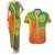 Cameroon Football Couples Matching Tank Maxi Dress and Hawaiian Shirt Indomitable Lions Soccer - Road To Champion