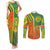 Cameroon Football Couples Matching Tank Maxi Dress and Long Sleeve Button Shirt Indomitable Lions Soccer - Road To Champion