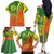 Cameroon Football Family Matching Off The Shoulder Long Sleeve Dress and Hawaiian Shirt Indomitable Lions Soccer - Road To Champion