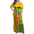 Cameroon Football Family Matching Off Shoulder Maxi Dress and Hawaiian Shirt Indomitable Lions Soccer - Road To Champion