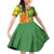 Cameroon Football Family Matching Off Shoulder Short Dress and Hawaiian Shirt Indomitable Lions Soccer - Road To Champion