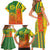 Cameroon Football Family Matching Short Sleeve Bodycon Dress and Hawaiian Shirt Indomitable Lions Soccer - Road To Champion