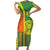 Cameroon Football Family Matching Short Sleeve Bodycon Dress and Hawaiian Shirt Indomitable Lions Soccer - Road To Champion