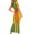 Cameroon Football Family Matching Short Sleeve Bodycon Dress and Hawaiian Shirt Indomitable Lions Soccer - Road To Champion