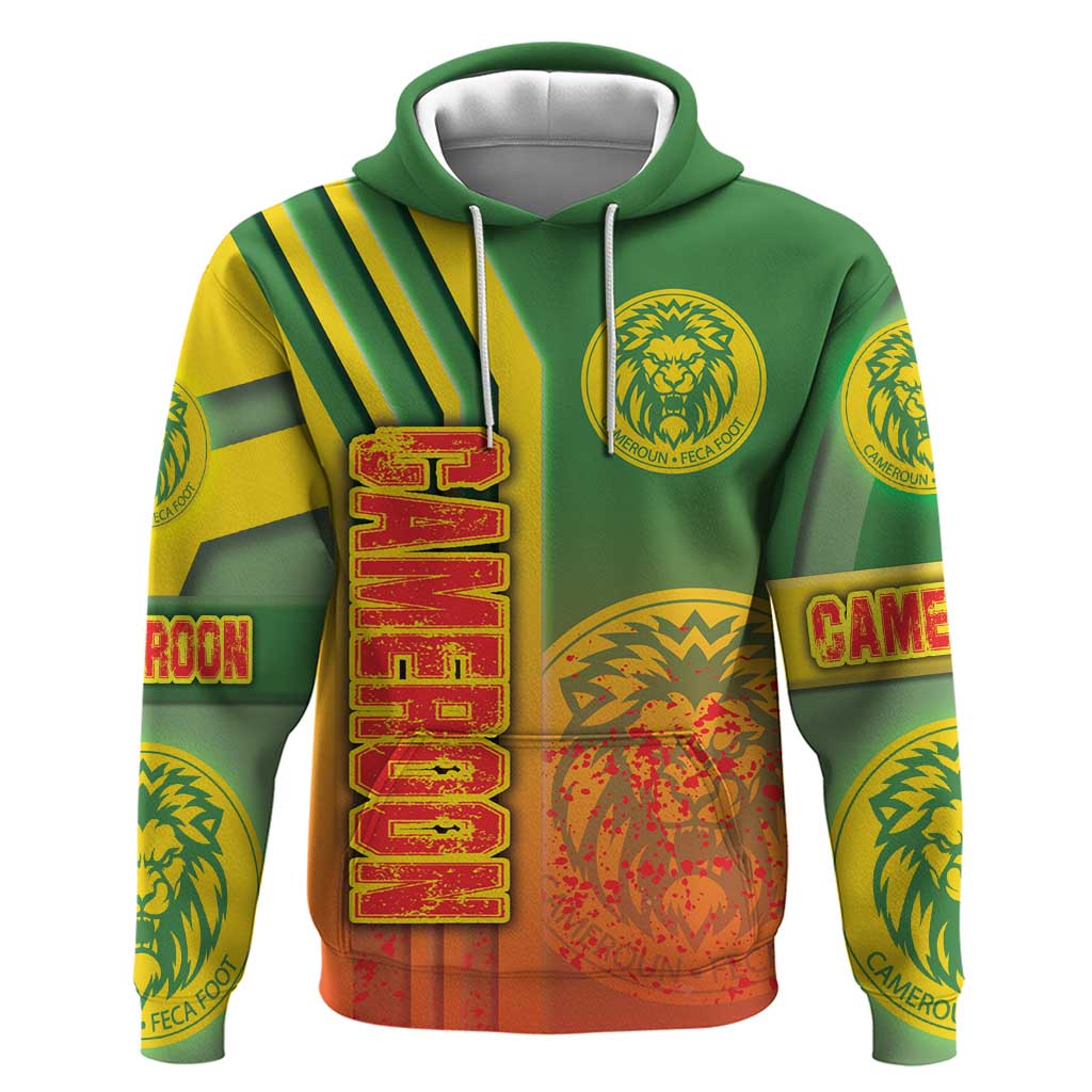 Cameroon Football Hoodie Indomitable Lions Soccer - Road To Champion