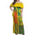 Cameroon Football Off Shoulder Maxi Dress Indomitable Lions Soccer - Road To Champion - Wonder Print Shop