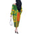 Cameroon Football Off The Shoulder Long Sleeve Dress Indomitable Lions Soccer - Road To Champion - Wonder Print Shop