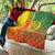 Cameroon Football Quilt Indomitable Lions Soccer - Road To Champion - Wonder Print Shop