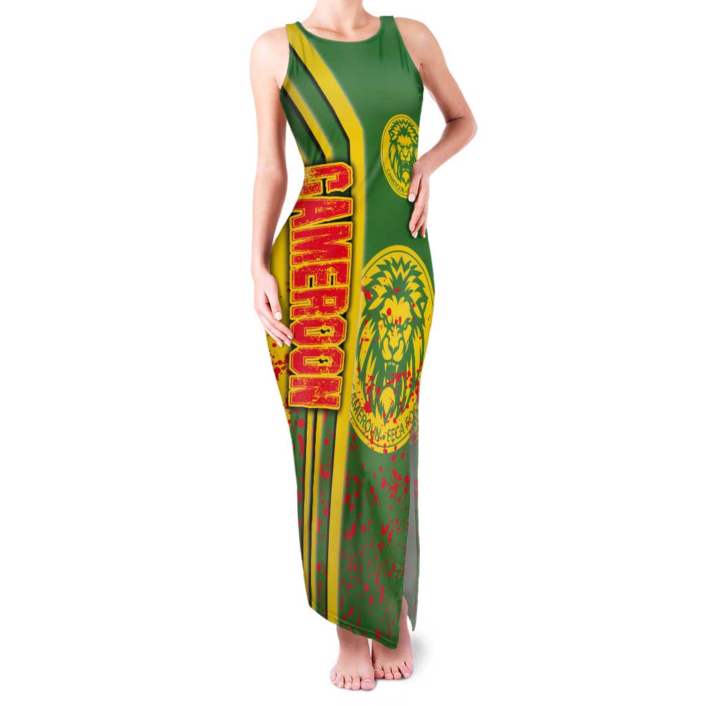 Cameroon Football Tank Maxi Dress Indomitable Lions Soccer - Road To Champion - Wonder Print Shop