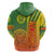 Cameroon Football Zip Hoodie Indomitable Lions Soccer - Road To Champion - Wonder Print Shop