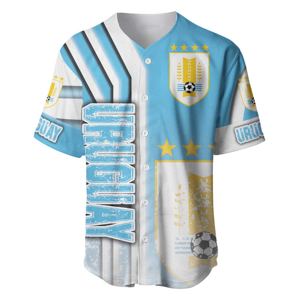 Uruguay Football Baseball Jersey Sky Blue Soccer - Road To Champion