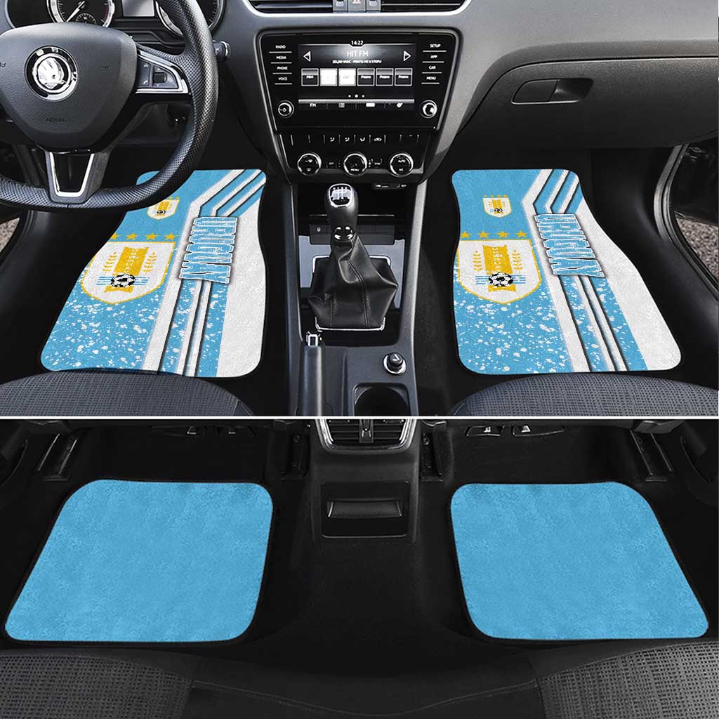 Uruguay Football Car Mats Sky Blue Soccer - Road To Champion