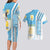 Uruguay Football Couples Matching Long Sleeve Bodycon Dress and Hawaiian Shirt Sky Blue Soccer - Road To Champion