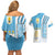 Uruguay Football Couples Matching Off Shoulder Short Dress and Hawaiian Shirt Sky Blue Soccer - Road To Champion