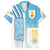 Uruguay Football Family Matching Puletasi and Hawaiian Shirt Sky Blue Soccer - Road To Champion