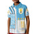 Uruguay Football Kid Polo Shirt Sky Blue Soccer - Road To Champion - Wonder Print Shop