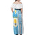 Uruguay Football Off Shoulder Maxi Dress Sky Blue Soccer - Road To Champion - Wonder Print Shop