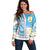 Uruguay Football Off Shoulder Sweater Sky Blue Soccer - Road To Champion - Wonder Print Shop