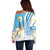 Uruguay Football Off Shoulder Sweater Sky Blue Soccer - Road To Champion - Wonder Print Shop