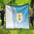 Uruguay Football Quilt Sky Blue Soccer - Road To Champion - Wonder Print Shop