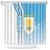 Uruguay Football Shower Curtain Sky Blue Soccer - Road To Champion - Wonder Print Shop