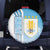 Uruguay Football Spare Tire Cover Sky Blue Soccer - Road To Champion - Wonder Print Shop