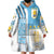 Uruguay Football Wearable Blanket Hoodie Sky Blue Soccer - Road To Champion - Wonder Print Shop