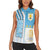 Uruguay Football Women Sleeveless Polo Shirt Sky Blue Soccer - Road To Champion - Wonder Print Shop