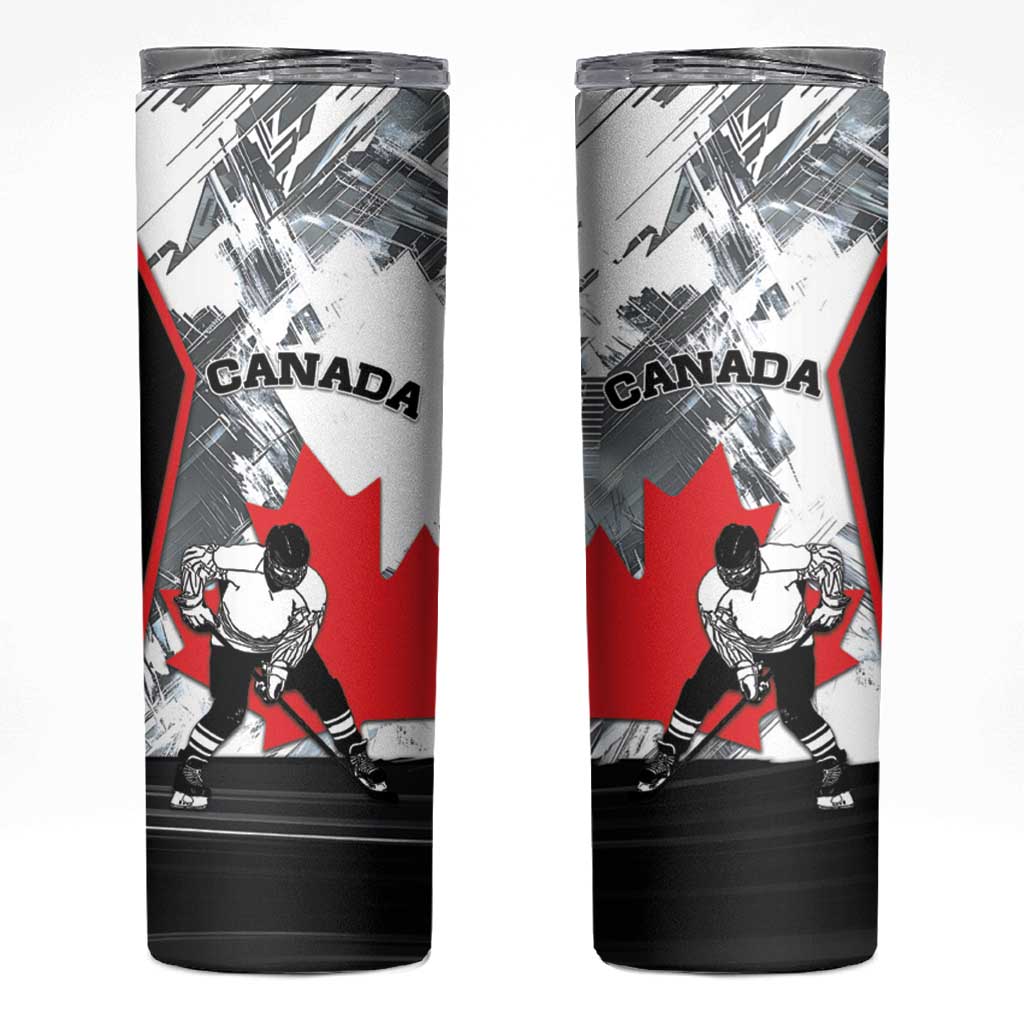 Canada Hockey Skinny Tumbler Maple Leaf Sport Style