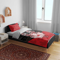 Canada Maple Leaf Bedding Set Haida Totem Inspired Art