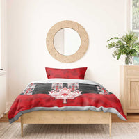 Canada Maple Leaf Bedding Set Haida Totem Inspired Art