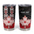 Personalised Canada Maple Leaf Tumbler Cup Haida Totem Inspired Art