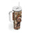Native American Man Tumbler With Handle Feather Headdress With Dream Catcher