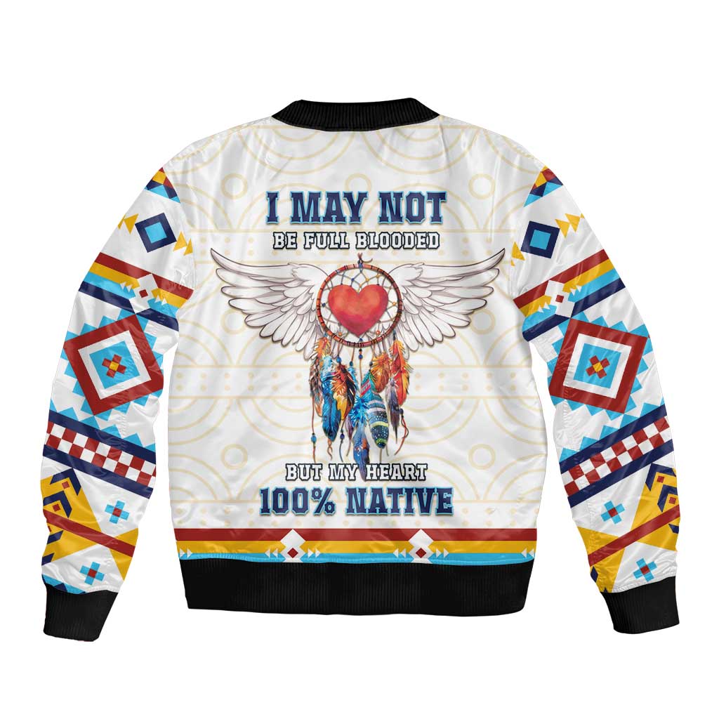 Native American Love Bomber Jacket Dream Catcher With Angel Wings