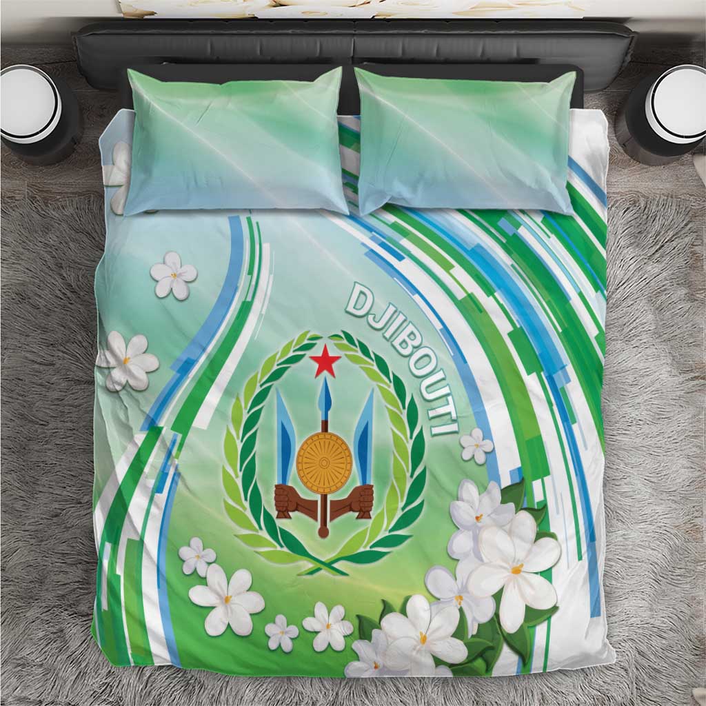 Djibouti Bedding Set Jabuuti Emblem With Jasmine