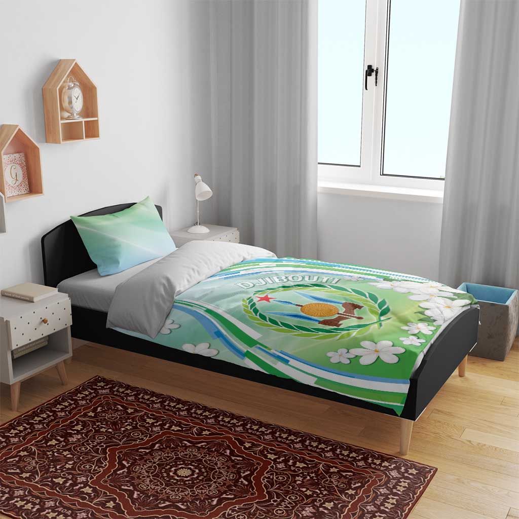 Djibouti Bedding Set Jabuuti Emblem With Jasmine
