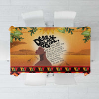Dear Black Girl Tablecloth African Black Women Pride
