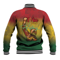 Black History Month Baseball Jacket Africa I Am Black